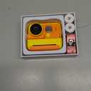 Mafiti Kids Camera Instant Print, 48MP Digital Camera Selfie 1080P Video with 32G TF Card, Toys Gifts for Girls Boys Aged 3-12 for Christmas/Birthday/Holiday (Orange)