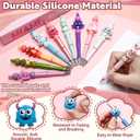 Ferreve 60 Pcs 3D Animal Silicone Focal Beads for Pens, Keychain Making, Focal Beads Bulk for Beadable Keychain DIY Crafts Necklace Bracelet Phone Chain Charms Jewelry Making