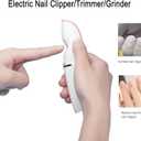 Electric Nail Clippers Fingernails Automatic Manicure Portable Charging Cut Polish Trim Nail Grinder Adults NL6312 Pink