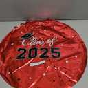 10 Red and black graduation balloons 2025