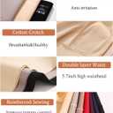 FINETOO High Waisted Tummy Control Underwear for Women Seamless Shapewear Panties Boy Shorts Ladies No Show Boxer Briefs (Small)