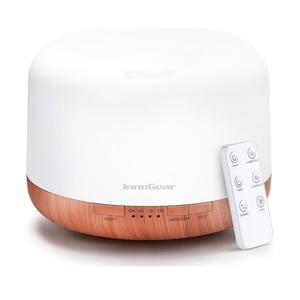 InnoGear 500ml Essential Oil Diffuser with Remote Control, Premium Ultrasonic Aromatherapy Diffusers Scent Humidifier Vaporizer Auto-Off Timer for Large Room Home, Yellow