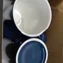 20 OZ Simple Pure Blue Mug (Set of 2) Plain Large Tall Ceramic Milk Tea Coffee Mug with Handle as A Gift for Dad Mom Friends, 2pcs