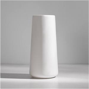 Ceramic Vases - Nordic Minimalism Style Decoration, Elegant Vase for Mantel, Table, Living Room Decoration, White Modern Geometric Decorative Flowers Vases for Home Decor (Medium)