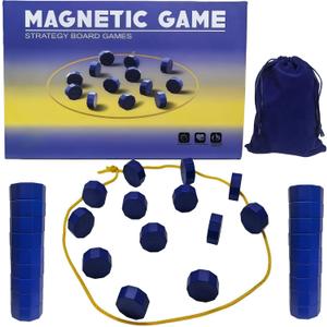 Magnet Chess Game Magnet Game with String for Easter Basket Stuffers Family Games Night, Great Fun Puzzle Strategy Games for Family & Party, Camping Tops, Game Collections
