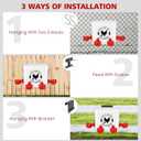 Tgeyd Chicken Waterer - Chicken Water Feeder with 4 Water Cups - Automatic Chicken Waterer No Waste - Poultry Waterer with 2 Gallon for Chickens Ducks and Goose