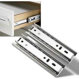 Haofy 2PCS 5inch Drawer Slides, Soft Close Ball Bearing Drawer Runners, Full Extension Side Mount Sliding Furniture Guide Undermount Drawer Mini Drawer Rails Kitchen Table Cabinet