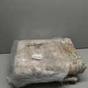 UERMEI 8ft Round Area Rug Living Room Rugs - 8x8 Washable Neutral Modern Abstract Soft Thin Rug Indoor Floor No Slip Rug Carpet for Bedroom Under Dining Table Home Office Decor - Brown Grey