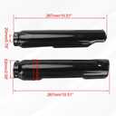 Fork Cover Sur-Ron Front Forks Cover Protector Guards Shock Protection for Electric Dirt Bike Light Bee Surron/Sur Ron S/X Segway X160 / X260 Black