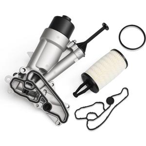 2781800710 Engine Oil Filter Housing Adapter Assembly w/Filter and Sealing Rings Compatible with Benz GLE63 GLS63 GLS550 G63 E550 S63 S550 GL63 GL550 SLK55 E63 ML63 CL63 GL450 A2781800710