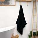 Avalon Towels Bath Towels Set of 4, Size 30 x 60 Inches, Highly Soft and Absorbent, Quick Drying, Lightweight, Perfect for Daily Use (Black)