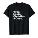 Yves Louis Coco & Christian French Fashion Designer T-Shirt XL
