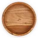 Kimona Decorative Bowl Acacia Wood Hand Carved Home Decor for Dining Table Center, Living Room, Kitchen Décor (8"x 8" x 2.5")