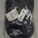 Black Purple Anime Cosplay Wig + Earrings Dark Purple Costume Wigs with Bangs & Twin Braid Buns for Women Halloween Party Daily