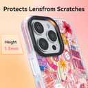 2 x ChiCsFleur for iPhone 13 Pro Case, TPU Phone case with Camera Protection for Women Girls Teens - Preppy Pink Collage Puppy Dog Bow Perfume Holiday Y2K Lemon Hibiscus Party Sorority Aesthetic Unique