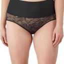 Maidenform Women's Shapewear Underwear, Tummy Control Shapewear for Women, Panties - Lace Options, Fajas (Plus Size, Too) (Large)