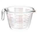 Amazon Basics Large Size Glass Measuring Cup, 8 Cup (2L), Easy-to-Read Markings, Dishwasher/Microwave/Freezer/Oven Safe (Previously AmazonCommercial)