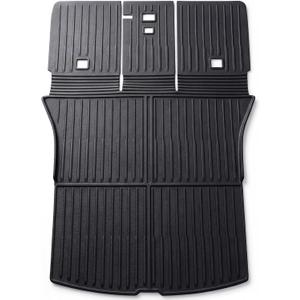 for Tesla Model Y Juniper 5-Seat Rear Trunk Mat with Backrest Mats All-Weather Seat Back Cover Seatback Liner TPE Interior Accessories 2025 2026 New