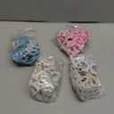 Zeyune 104 Pcs Rhinestones Pearls Iron on Decorative Letter Patches Az Bling Glitter English Alphabet Applique for Sew on Clothes Bags Hats DIY Craft Supplies, 4 Colors (Classic Style)