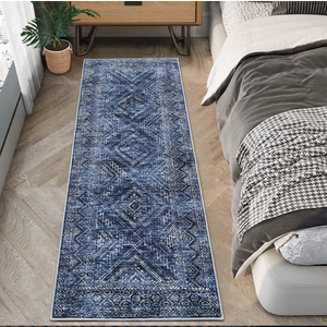 MaxRugrs Washable Runner Rug Non Slip Kitchen Rug Runners for Hallways,Stain Resistant Vintage Floor Carpet Runners for Entryway,Laundry Room,Bedroom Beside Area Rugs(2x6,Green Yellow)