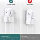 Addtam Surge Protector Outlet Extender, 6 Outlet Splitter with Night Light and 4 USB Wall Charger(2 USB-C Ports), Multi Plug Wall Outlet Power Strip for Home Office Dorm Room Essentials