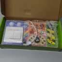 Busy Board Montessori Toys Wooden Sensory Board with 19 LED Light, Switch, Button Travel Activity Educational Learning Toddler Toys for 1-3 Year Old Boy and Girl