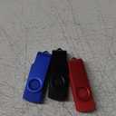 16GB USB Flash Drives, USB Stick, Thumb Drive Rotated Design, Memory Stick with LED Light for External Storage and Backup Data, Jump Drive, 3 Pack 16GB (3 Colors: Black Red Blue)