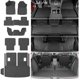 Floor Mat Compatible with 2022-2026 Acura MDX Cargo Mat Floor Liner Backrest Trunk Mat Cargo Liner Replacement for 2022-2026 Acura MDX Accessories