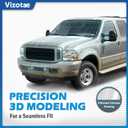 Headlights Assembly for 1999-2004 Ford F250 F350 F450 F550/2000-2004 Ford Excursion Super Duty with Bumper Signal Corner Light, High/Low Beam W/Bulbs - NOT FOR SEALED BEAM MODELS