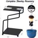 dgudgu Shaving Brush And Bowl Straight Razor Shaving Kit Shaving Bowl And Brush Set Shaving Brush Kit Shaving Cream Bowl Shaving Mug And Brush Set For Men Contain Cup,Brush,Razor Stand,Soap