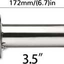 Tyenaza Car Muffler, 3.5in/4in/4.5in Universal Stainless Steel Removable Muffler Silencer Car Modification Accessories(3.5in)