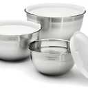 Cuisinart Mixing Bowl Set, Stainless Steel, 3-Piece, CTG-00-SMB
