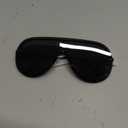 LYZOIT Rimless Oversized Square Sunglasses for Women Men Flat Top Shield Frameless Sun Glasses