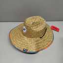 FOCO Men's NFL Team Logo Floral Lifeguard Beach Straw Sun Hat