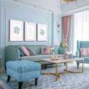 3Pcs Pink And Blue Hydrangea Canvas Wall Art Trendy Preppy Coquette Posters Prints How Lucky Are We Pictures Wall Decor for Girly Room Bedroom College Apartment Home Decorations(24L x16W Canvas), 16x24in Canvas