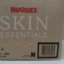 Huggies Size Newborn Diapers, Skin Essentials Baby Diapers, Size Newborn (6-9 lbs), 180 Count (3 Packs of 60)