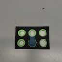 Yogi Fidget Toy for Adults & Kids  Sensory Stress Relief Spinner with 5 Silicone Finger Rings  Quiet Desk Fidget for Focus at Work, School & Travel (Ocean (Blue-green)