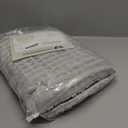 WARMDERN Boho Duvet Cover Set Queen Size,Grey Striped Duvet Cover Microfiber Bedding Set,3PCS Ultra Soft Breathable Lightweight Tuft Texture Pattern Duvet Covers with Zipper Closure(Grey,Queen)