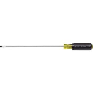 Klein Tools 608-8 Mini Flathead Screwdriver, 1/8-Inch Cabinet Tip with 8-Inch Round Shank, Made in USA (8-Inch Shank)