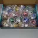 24 Pack Valentine's Day Cards with Squeeze Balls, Valentines Cards for Kids School, Stretch Fidget Toy for Classroom School Valentine's Gifts Exchange, Valentines Party Favor Prizes for Boys Girls