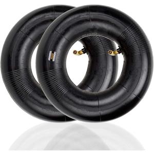 HIAORS 9x3.50-4 2.80-4 2.50-4 Inner Tubes with Bent Metal Valve Stem for Hand Trucks Utility Cart Lawn Mowers Wheelbarrows Dollys Razor E300 Scooters Skateboard Go Kart ATV TTR50 Parts Pack of 2 