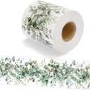 Lucleag 49.2Ft Eucalyptus Bulletin Board Border, Self-Adhesive Greenery Eucalyptus Bulletin Board Border Trim for Classroom Back to School Home Theme Party Photo Wall Decorations