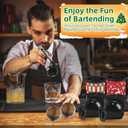 Christmas Clear Ice Cube Maker, 2.5" Stainless Steel Crystal Clear Ice Ball Maker, Ice Molds for Whiskey/Old Fashioned Cocktail/Bourbon, Whiskey Bourbon Gifts for Men, Dad, Husband (Bundle B(2 Pack)