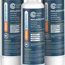Crystala Filters BORPLFTR50 Replacement for Bosch Ultra Clarity Pro Water Filter, Compatible 12033030,11025825,12028325,BORPLFTR55,WFC100MF,WFS200MF(3 Pack)