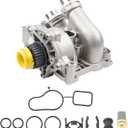 Dasbecan Aluminum Electric Engine Water Pump Assembly Replaces# 06H121026CQ 06H121026AB Compatible with 2008-2016 Audi A3 A4 A5 A6 Q3 Q5 TT VW Beetle CC Eos GTI Jetta Passat Tiguan 2.0L 2.0T