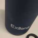 Small Water Bottle 12oz with Clip, Double Wall Stainless Steel Vacuum Small Insulated Water Bottle Keeps Drinks Cold 24 Hrs/Hot 12 Hrs for Kids Handbag School BPA Free (Navy Blue) (11.8 Ounces)