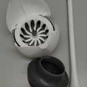 Clorox 620027 Toilet Plunger and Hideaway Caddy Bathroom Combo, Base, White/Grey