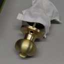 Goldenwarm Gold Interior Door Knobs, Bedroom Door Knob, Door Knobs Interior Bulk, Brushed Gold Privacy Door Knob for Bedroom or Bathroom(1 Pack)