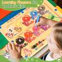 Magnetic Color and Number Maze, Montessori Wooden Magnet Puzzles Learning Counting Matching Board Unicorn Toys for Toddlers Kids 3-5, Educational Fine Motor Skills Toys for Girls Boys 3 4 5 Years Old