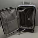 Hanke 20 Inch Carry On Suitcase PC Hardshell Luggage Top Open Aluminum Frame Rolling Suitcases with Wheels Travel Luggage for Woman Men Gifts, (Grey)